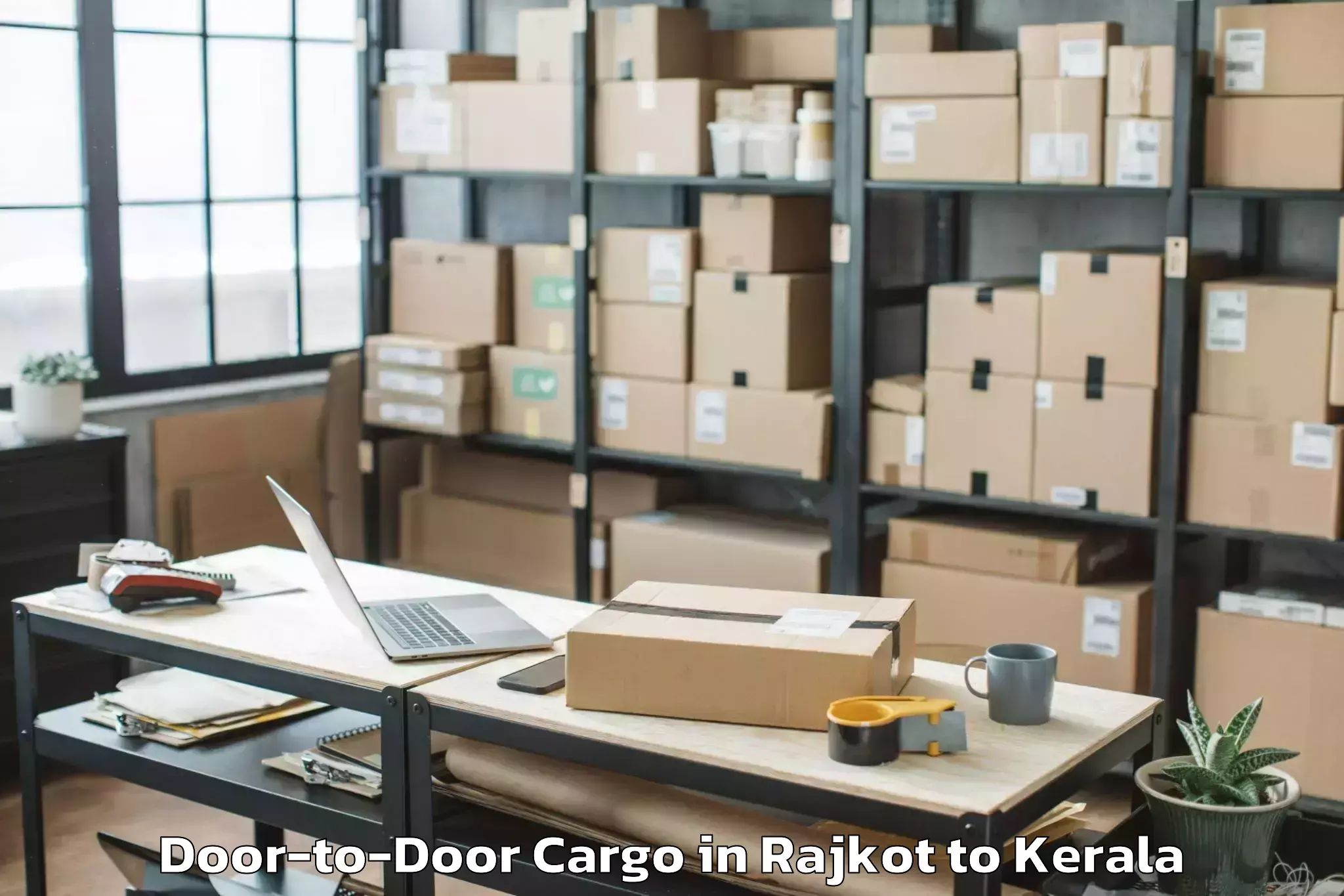 Affordable Rajkot to Azhiyur Door To Door Cargo